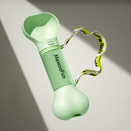 ペット用 ホネ型 給水器 pmyqcb01 ライトグリーン