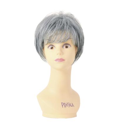 プリシラ オールウィッグ ミセス フェザーカールハーフ A-116 TGH/耐熱グレイヘア