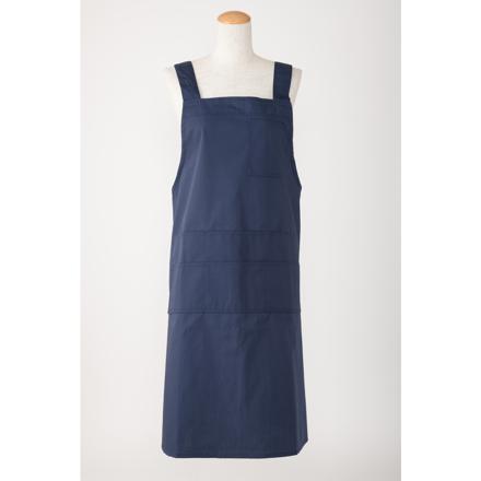 ええエプロン ポケットたくさん エプロン ネイビー