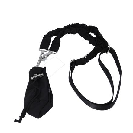 ALTROSE 巾着ポーチ付くしゅくしゅストラップ ブラック