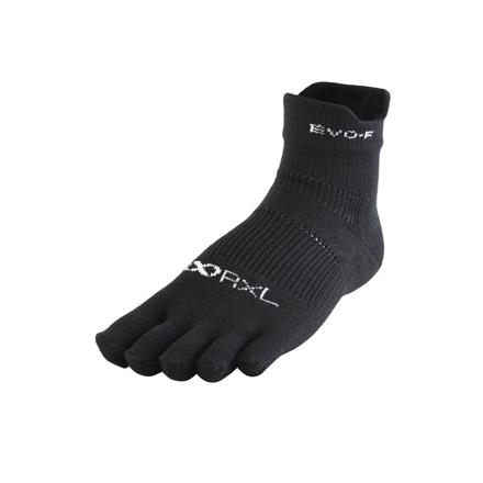 アールエル RｘL SOCKS RNS5004 EVO-FM 5本指 ミドル丈 S(22-24cm) ブラック