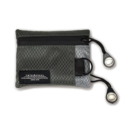 ナイロンコインケース チャコールグレーXライトグレー