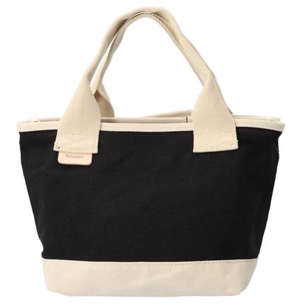 Rename キャンバス ミニトートバッグ ブラックナチュラル