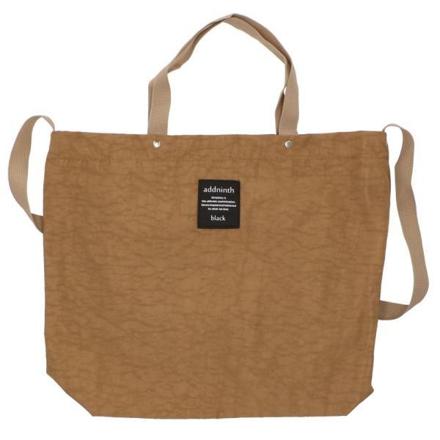 しわナイロンシンプルエコトートショルダー ベージュ