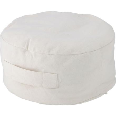 収納できるクッションカバー シュシュS ラウンド/アイボリー