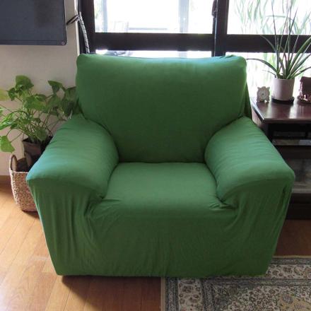 sofacover01 ソファーカバー 1人掛け用 ダークグリーン