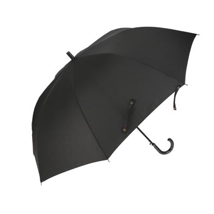紳士ジャンプ長傘 75cM テフロン加工 長傘 ブラック