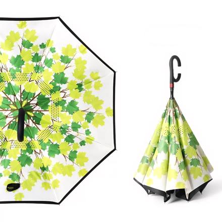 逆さま傘 進化版 sy2141 リーフxグリーン