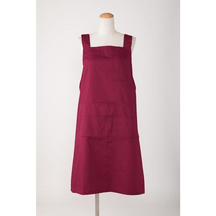 ええエプロン エプロン 大きい人用 レッド