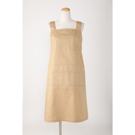 ええエプロン エプロン 大きい人用 ベージュ
