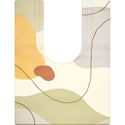 拭けるPVC 耳長トイレマット 80×60 ニュアンス