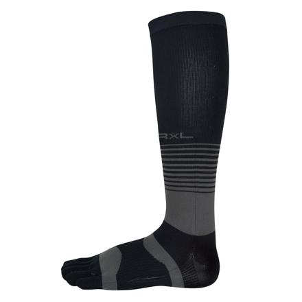 アールエルソックス R×L SOCKS #TRR-211H 5本指ハイソックス S BK.ブラック