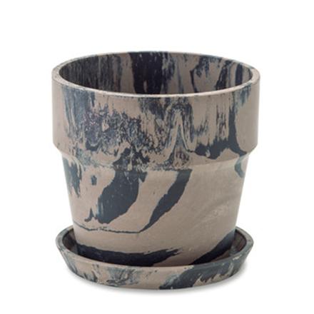 アーバンプランツポット マーブル ソリッド 80983.シナモンチャコール