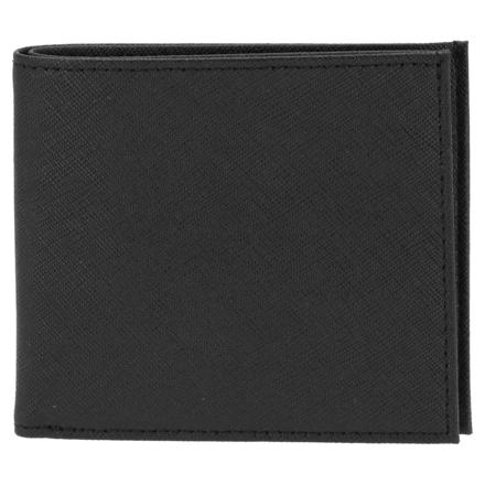 DomTeporna 牛革 二つ折り財布 BLACK