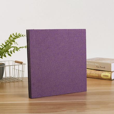 フォトアルバム 粘着タイプ 無地 yalbum5031 パープル