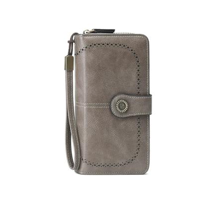 スキミング防止 RFID 長財布 yawallet1660 グレー