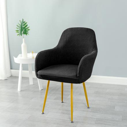 椅子フルカバー 肘付き対応 ykyt023 ブラック