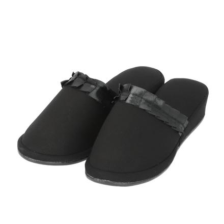 フォーマルスリッパ レースブラック