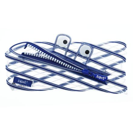 ジップイット zipit ペンケース ZP-ZTM-CMP ZP-ZTM-MEMP クリアモンスター.ブルー