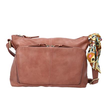 zucchero ズッケロ 48900y ショルダーバッグ スカーフ付 ピンク