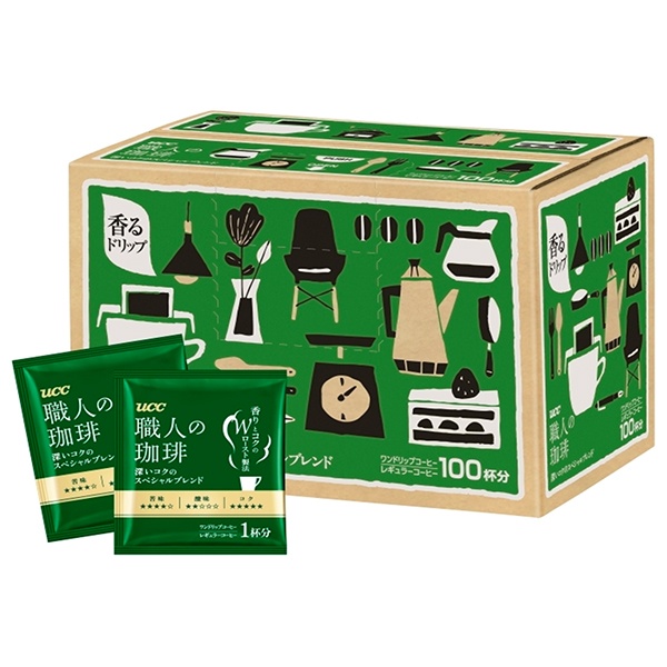 UCC 職人の珈琲 ドリップコーヒー 深いコクのスペシャルブレンド (7g×100P)×1箱入×(2ケース)|コーヒー 珈琲 ドリップコーヒー ブレンド