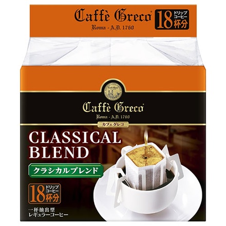 UCC カフェグレコ ドリップコーヒー クラシカルブレンド (7g×18P)×12(6×2)箱入×(2ケース)|嗜好品 コーヒー