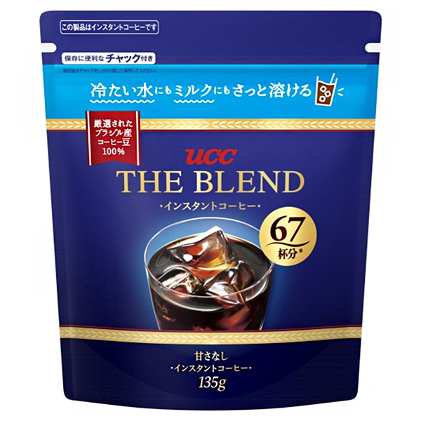 UCC ザ・ブレンド インスタントコーヒー 135g袋×12袋入×(2ケース)|ucc コーヒー 珈琲 アイスコーヒー インスタント