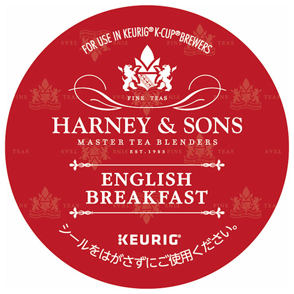 ユニカフェ キューリグ専用カートリッジ K-Cupパック HARNEY & SONS イングリッシュ・ブレックファースト 12P×8箱入×(2ケース)|紅茶 コーヒーカプセル カートリッジ Kカップ KEURIG