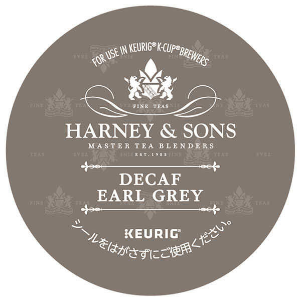 ユニカフェ キューリグ専用カートリッジ K-Cupパック HARNEY & SONS デカフェ・アールグレイ 12P×8箱入×(2ケース)|紅茶 デカフェ アールグレイ コーヒーカプセル カートリッジ Kカップ KEURIG