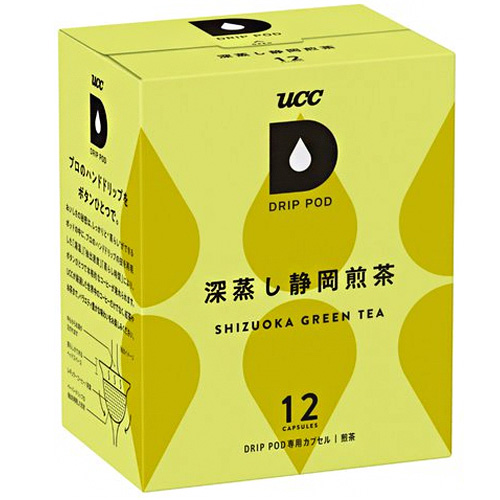 UCC DRIP POD(ドリップポッド) 深蒸し静岡煎茶 12P×12箱入|煎茶 お茶 ドリップポッド 専用カプセル