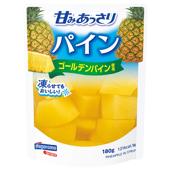 はごろもフーズ 甘みあっさり パイン 180gパウチ×6袋入|フルーツ 果物 パイン パイナップル
