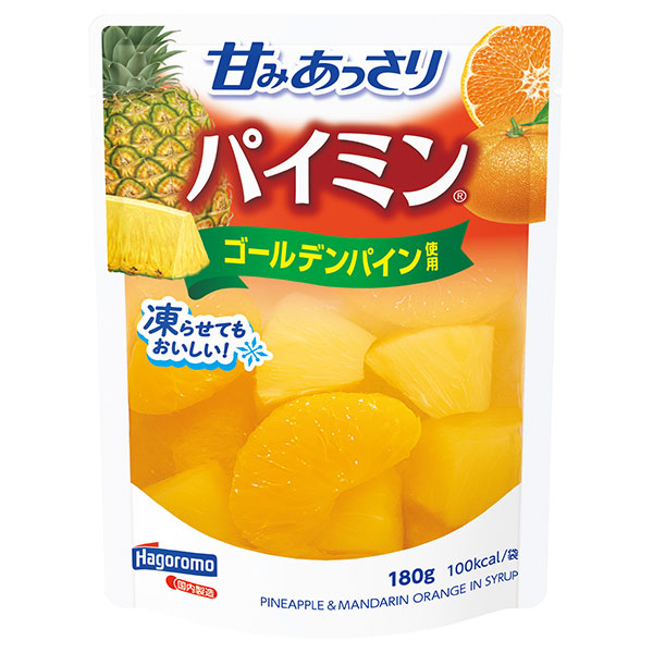 はごろもフーズ 甘みあっさり パイミン 180gパウチ×6袋入|フルーツ 果物 ミカン パイン ミックス パインアップル