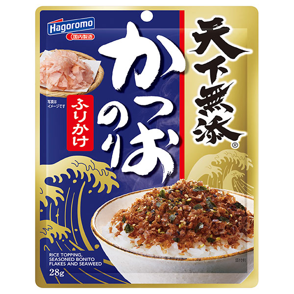 はごろもフーズ 天下無添 かつおのりふりかけ 28g×10袋入|ふりかけ 海苔 のり おかか