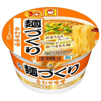 東洋水産 マルちゃん 麺づくり 合わせ味噌 104g×12個入|インスタント カップ麺 味噌ラーメン みそラーメン