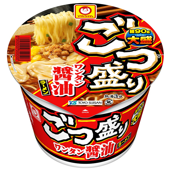 東洋水産 マルちゃん ごつ盛り ワンタン醤油ラーメン 117g×12個入|一般食品 インスタント食品 カップめん しょうゆ