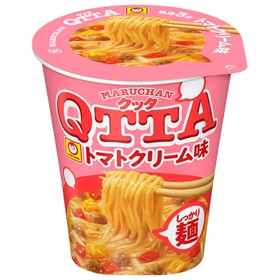 東洋水産 MARUCHAN QTTA(マルチャン クッタ) トマトクリーム味 79g×12個入|インスタント カップ麺 インスタントラーメン トマトラーメン