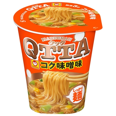 東洋水産 MARUCHAN QTTA(マルチャン クッタ) コク味噌味 82g×12個入|インスタント カップ麺 インスタントラーメン