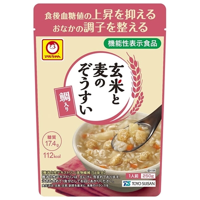 東洋水産 玄米と麦のぞうすい 鯛入り 250g×20袋入|インスタント 鯛 たい ぞうすい 雑炊