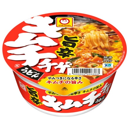 東洋水産 旨辛キムチチゲ うどん 81g×12個入|インスタント食品 即席 カップめん うどん 旨辛 キムチチゲ