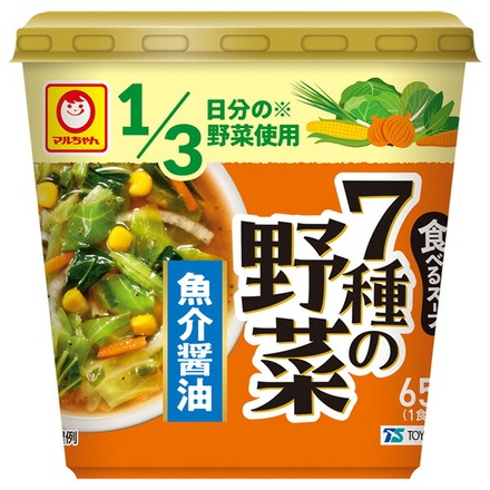 東洋水産 食べるスープ 7種の野菜 魚介醤油 20g×6個入|インスタント スープ 即席 カップスープ 魚介 醤油