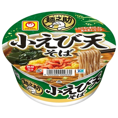 東洋水産 麺之助 小えび天そば 75g×12個入|インスタント そば 蕎麦 即席 カップ麺