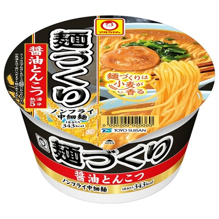 東洋水産 マルちゃん 麺づくり 醤油とんこつ 96g×12個入|インスタント カップ麺 豚骨 醤油ラーメン
