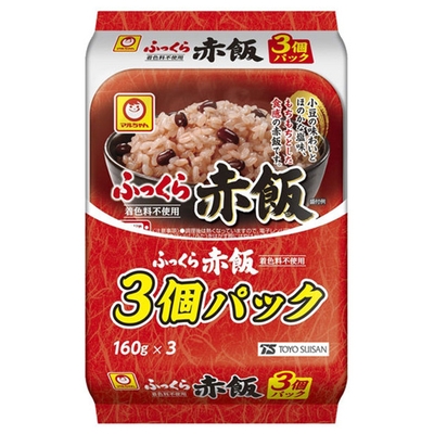 東洋水産 ふっくら赤飯 3個パック (160g×3個)×8個入|レトルトご飯 ごはん パック レトルト 赤飯 赤飯レトルト