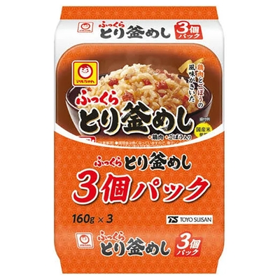 東洋水産 ふっくら とり釜めし 3個パック (160g×3個)×8個入|レトルト ご飯 パック ごはんパック 釜めし 釜飯