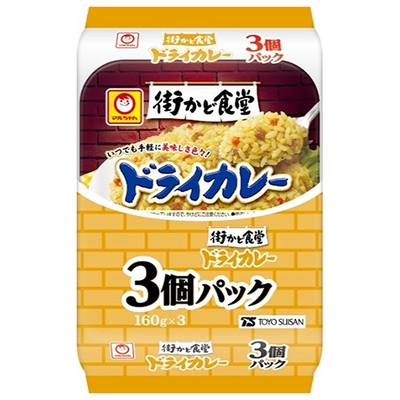 東洋水産 街かど食堂 ドライカレー 3個パック (160g×3個)×8個入|カレー レトルト ご飯 パック ごはんパック