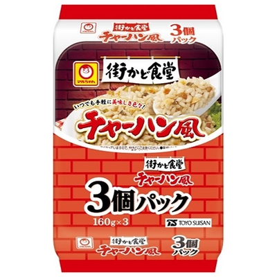 東洋水産 街かど食堂 チャーハン風 3個パック (160g×3個)×8個入|焼き飯 レトルト ご飯 パック ごはんパック
