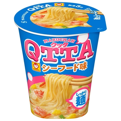 東洋水産 MARUCHAN QTTA(マルチャン クッタ) ミルキーシーフード味 77g×12個入|インスタント カップ麺 ラーメン シーフード