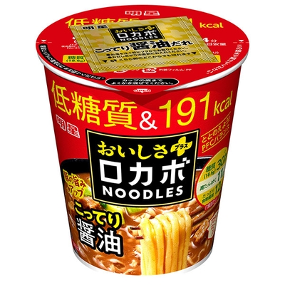 明星食品 ロカボNOODLES こってり醤油 59g×12個入|インスタント食品 即席 カップめん