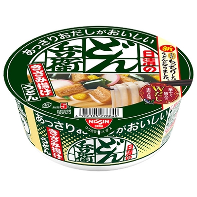 日清食品 日清のあっさりおだしがおいしいどん兵衛 きざみ揚げうどん 68g×12個入|カップ麺 インスタント 即席 うどん