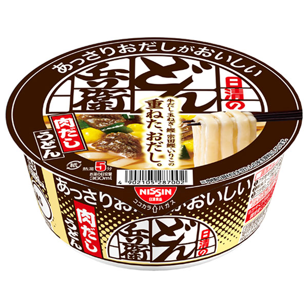 日清食品 日清のあっさりおだしがおいしいどん兵衛 肉だしうどん 74g×12個入|インスタント 即席 うどん